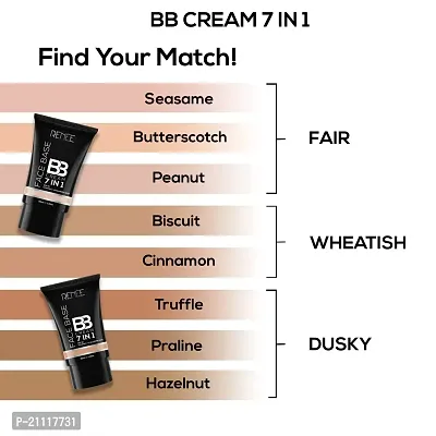 RENEE Face Base BB Cream 7 in 1 with SPF 30 PA+++Cinnamon 30ml| Enriched with Hyaluronic Acid  Vitamin C| Hydrates, Nourishes  Smoothens Skin-thumb5