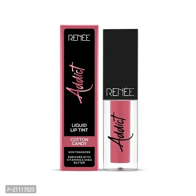 RENEE Addict Liquid Lip Tint, Water  Smudge-proof, Non-transfer Long Lasting Matte Finish, Enriched With Vitamin E, Vegan, Cotton Candy 2ml-thumb4