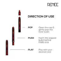 RENEE Matte Fab Bullet L 20 Red Rave 1.5 Gm - You Can Also Refill Your Fab5 Lipstick With This Bullet of Your Choice-thumb4