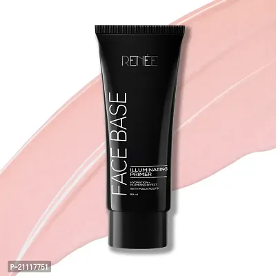 RENEE Face Base Illuminating Primer 20ml| Long Lasting  Highly Moisturizing Formula| Easy to Blend| Enriched with Maca Root| For All Skin Types