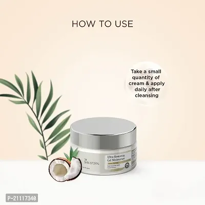 The Skin Story Ultra Restoring Moisturising Cream for Dry Skin | Light Weight | Hydration for Face | Non- Sticky Moisturiser| Sensitive  All Skin Types | Hyaluronic Acid  Coconut Extract | 50g-thumb4