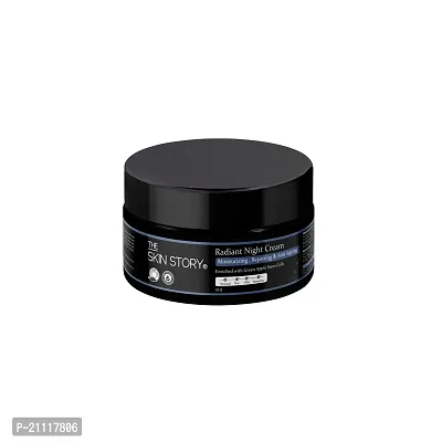 The Skin Story Anti Ageing Radiant Night Cream for Women | Night Cream for Glowing  Radiant Skin |Fights Fine Lines  Wrinkles | For Women |With Stem Cells 45g