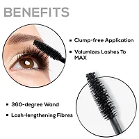 RENEE Volumax Mascara Black 10ml | Quick Dry, Waterproof, Long Lasting Weightless Formula | Volumizes, Lengthens  Conditions the Lashes With Intense Color | 360 - Degree Wand for Clump Free Application-thumb1