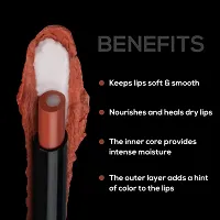 RENEE Lip Fix 3 in 1 Tinted Lip Balm 1.6gm| Lightens  Nourishes| Dual Core Care| Enriched With Vitamin E, Shea Butter  Jojoba Oil | 02 Nutmeg-thumb2