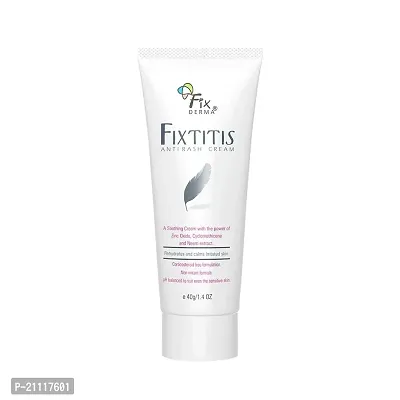 Fixderma 15% zinc oxide Fixtitis Anti Rash Cream | Diaper rash cream for baby | Softening the Rough Skin, Soothing and Healing | Rash Cream for Sensitive Skin - 40gm-thumb0