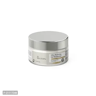 The Skin Story Ultra Restoring Moisturising Cream for Dry Skin | Light Weight | Hydration for Face | Non- Sticky Moisturiser| Sensitive  All Skin Types | Hyaluronic Acid  Coconut Extract | 50g-thumb0