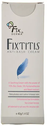 Fixderma 15% zinc oxide Fixtitis Anti Rash Cream | Diaper rash cream for baby | Softening the Rough Skin, Soothing and Healing | Rash Cream for Sensitive Skin - 40gm-thumb3