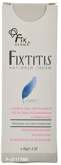 Fixderma 15% zinc oxide Fixtitis Anti Rash Cream | Diaper rash cream for baby | Softening the Rough Skin, Soothing and Healing | Rash Cream for Sensitive Skin - 40gm-thumb4