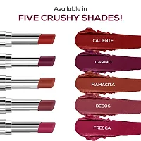 RENEE Crush Glossy Lipstick Cari?o 4gm, Non-drying, Highly Pigmented, Intense Moisturizing, Soft Texture, Lightweight, One Swipe Formula | Enriched With Jojoba Oil, Cocoa  Shea Butter-thumb3