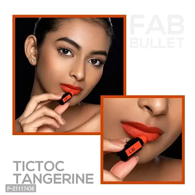 RENEE Fab 5 Refill Bullet Matte Lipstick, L 21 Tictoc Tangerine 1.5gm-thumb4