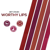 RENEE Crush Glossy Lipstick Caliente 4gm, Non-drying, Highly Pigmented, Intense Moisturizing, Soft Texture, Lightweight, One Swipe Formula | Enriched With Jojoba Oil, Cocoa  Shea Butter-thumb4