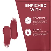 RENEE Stunner Matte Lipstick - Brave Heart 4gm| Intense Color Pay Off, Full Coverage Long Lasting Weightless Velvety Formula with One Swipe Application| Enriched with Vitamin E  Hyaluronic Acid-thumb2