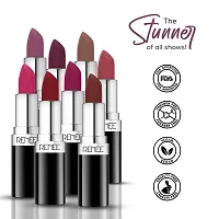 RENEE Stunner Matte Lipstick - Your Highness 4gm - Intense Color Pay Off, Full Coverage Long Lasting Weightless Velvety Formula with One Swipe Application - Enriched with Vitamin E  Hyaluronic Acid-thumb3