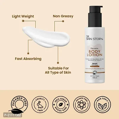 The Skin Story Deep Moisturising Body Lotion | Soft  Supple Skin | All Skin Types | Moringa  Keratin | 100ml-thumb3