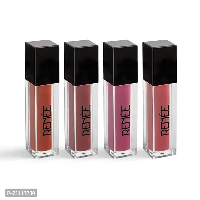 RENEE Stay With Me Mini Matte Lip Color Nutty Nudes 2ml Each| Long Lasting, Light Weight  Non Transfer Formula| Water  Smudge Proof-thumb4