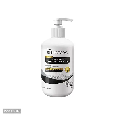 The Skin Story Sulphate Free Keratin Shampoo | Soft  Frizz Free Hair | Split End  Damage Repair | All Hair Types | 190ml-thumb0