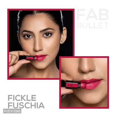 RENEE Fab 5 Refill Bullet Matte Lipstick, L 12 Fickle Fuschia 1.5gm-thumb4