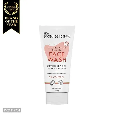 The Skin Story Pore Cleansing Face Wash For Women  Men, Removes Excess Oil and Impurities With French Clay, Rosehip Oil and Witch Hazel, Clay Based Paraben Free, Suitable For Oily Skin 100ml-thumb0