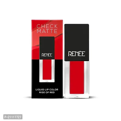 RENEE Check Matte Liquid Lip Color Rise Of Red 2.5ml| Long Lasting, Transfer Proof  Water Resistant| Rich Color Payoff| Non Drying Formula-thumb2