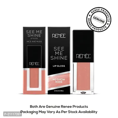 RENEE See Me Shine Lip Gloss - No Show Nude 2.5ml, Non Sticky Glossy  Non Drying Formula, Moisturizing Effect, Compact and Easy to Carry-thumb5