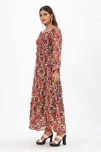 Stylish Chiffon Printed Dresses For Women-thumb3