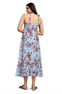 Stylish Crepe Printed Dresses For Women-thumb3