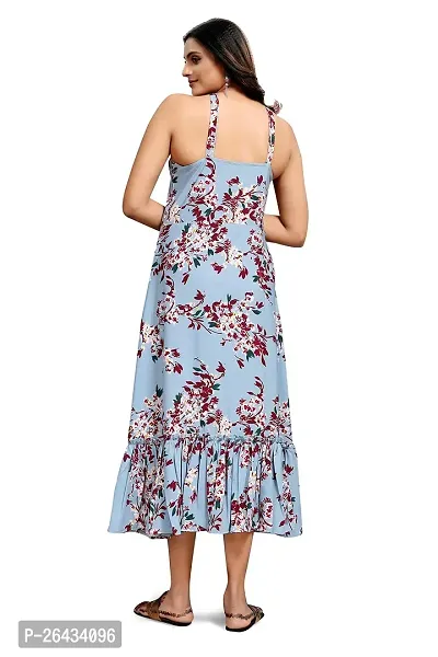 Stylish Crepe Printed Dresses For Women-thumb4