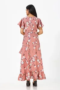 Stylish Crepe Printed Dresses For Women-thumb1