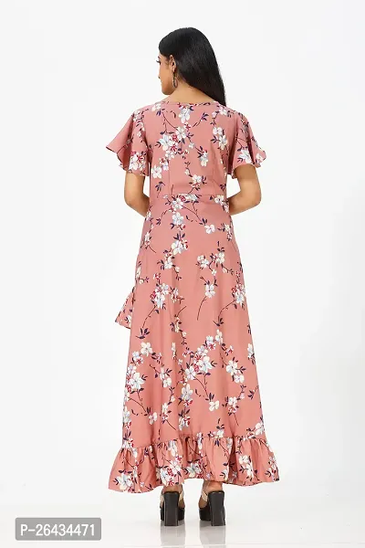 Stylish Crepe Printed Dresses For Women-thumb2