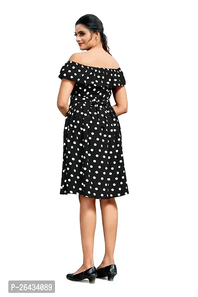 Stylish Crepe Printed Dresses For Women-thumb4