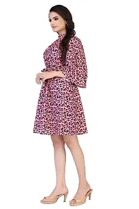 Stylish Crepe Self Design Dresses For Women-thumb2