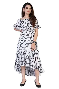 Stylish Georgette Printed Dresses For Women-thumb4