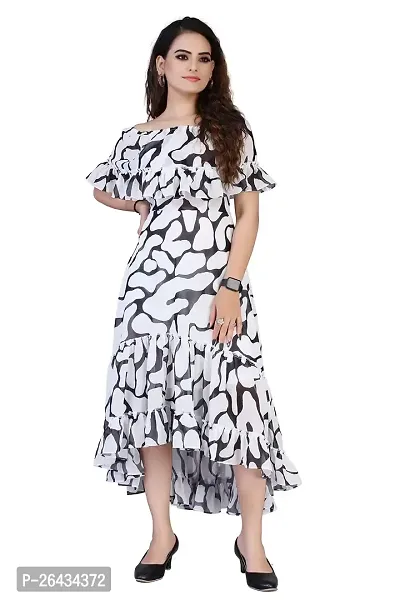 Stylish Georgette Printed Dresses For Women-thumb5