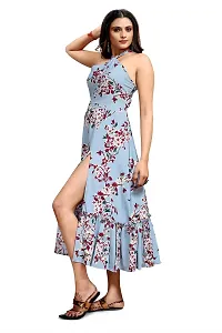 Stylish Crepe Printed Dresses For Women-thumb2