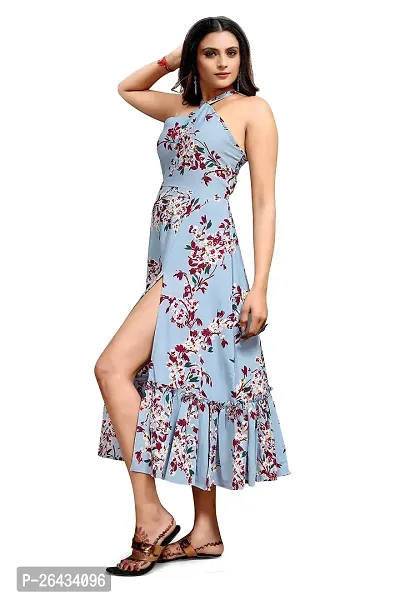 Stylish Crepe Printed Dresses For Women-thumb3