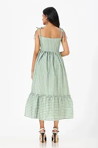 Stylish Crepe Striped Dresses For Women-thumb4