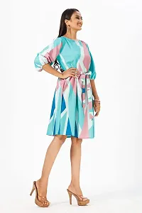 Stylish Crepe Dyed Dresses For Women-thumb2