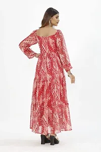 Stylish Chiffon Printed Dresses For Women-thumb4