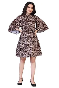 Stylish Heavy Crepe Printed Dresses For Women-thumb2