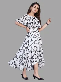 Stylish Georgette Printed Dresses For Women-thumb2