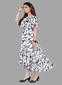 Stylish Georgette Printed Dresses For Women-thumb3