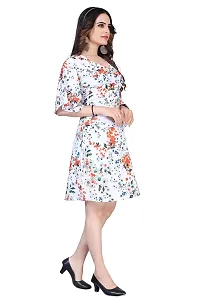 Stylish Crepe Printed Dresses For Women-thumb2