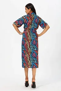 Stylish Crepe Self Design Dresses For Women-thumb1