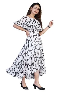 Stylish Georgette Printed Dresses For Women-thumb2