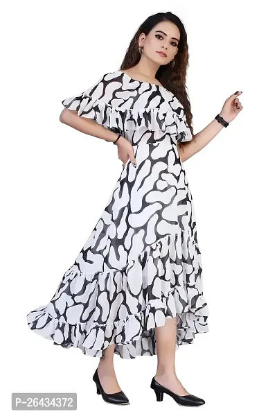 Stylish Georgette Printed Dresses For Women-thumb3