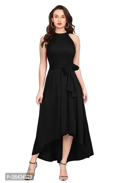 Stylish Lycra Solid Dresses For Women-thumb0