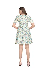 Stylish Crepe Printed Dresses For Women-thumb1