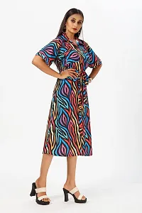 Stylish Crepe Self Design Dresses For Women-thumb2