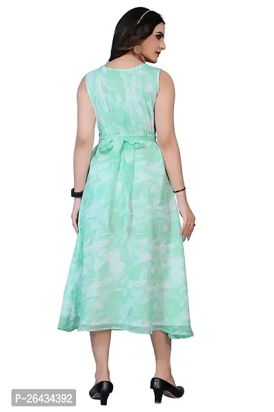 Stylish Chiffon Self Design Dresses For Women-thumb2