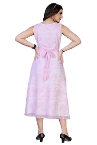 Stylish Chiffon Self Design Dresses For Women-thumb1